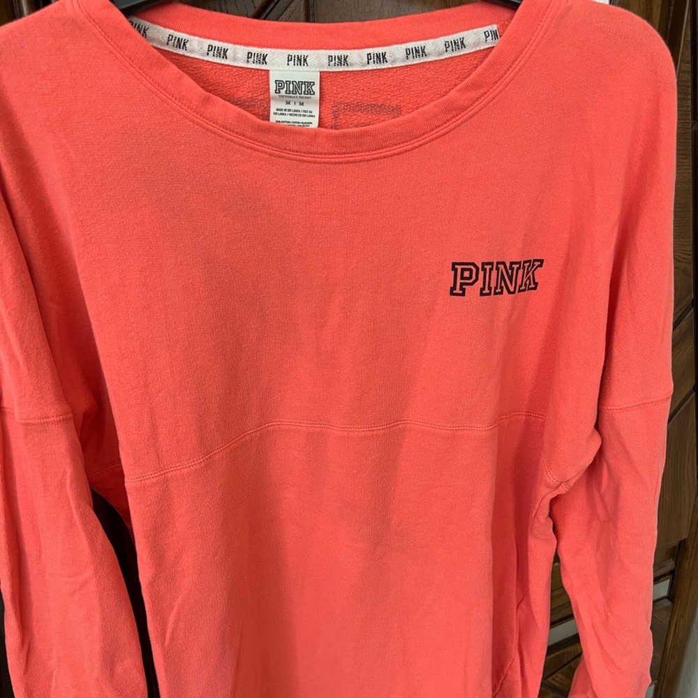 Victoria's Secret PINK Sweatshirt | Size: M | Color: Orange | Gently Used